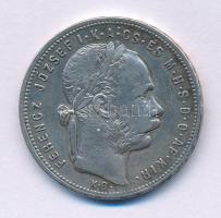 1881KB 1Ft Ag "Ferenc József / Középcímer" T:VF
Adamo M15