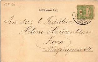 1903 Brassó, Kronstadt, Brasov; M. kir. igazságügyi palota / palace of justice (gyűrődés / crease)