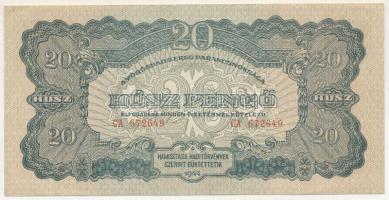 1944. 20P "A Vöröshadsereg Parancsnoksága", "CA 672649" T:AU sarokhajlások Adamo P45