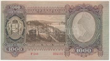 1943. 1000P "F 046 094180" T:AU,XF papírránc, középtájt nem végigérő hajlás
Adamo P21