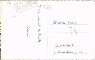 ~1970 Győr, Baross úti Csemege üzlet az Országos Takarékpénztár épületében. photo (fl)