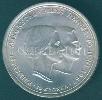 Dánia 1967. 10K Ag "Esküvő - Margit hercegnő" T:1