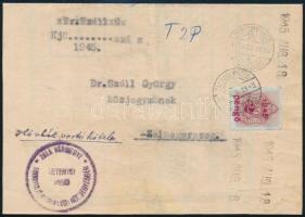 1945 (2. díjszabás) Nyomtatvány 2P portóval