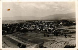 1942 Csíkszépvíz, Szépvíz, Frumoasa; látkép, háttérben Csíkszentmiklós és Csíkborzsova / general view (EB)