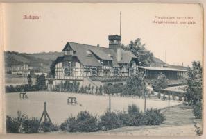 Budapest XIII. Margitsziget - régi képeslap füzet 16 képeslappal