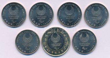 Japán 2018-2020. 100Y Cu-Ni bevonatú Cu "Tokyo 2020 - Paralimpia" (6xklf) kapszulában + 20...