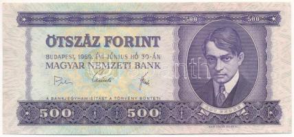 1969. 500Ft "E 419 173582" T:F szép papír Adamo F40