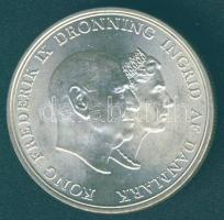 Dánia 1960. 5K Ag "Ezüstlakodalom" T:1/1-