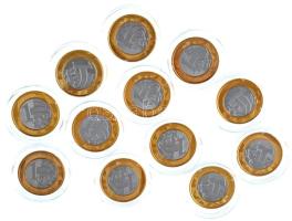 Brazília 2012-2016. 1R bimetál "Olimpiai Játékok - Rio 2016" (12xklf) forgalmi emlékkiadás...