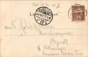 1901 Miskolc, Kossuth szobor. Gedeon A. kiadása