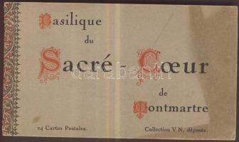 1930 Párizs Sacre Coeur 24 db-os képeslapfüzet