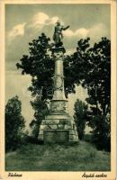 1939 Ráckeve, Árpád szobor. Kenessey György kiadása (kis szakadás / small tear)