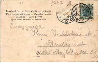 1905 Wien, Vienna, Bécs; Wiener Riesenrad im k.k. Prater. Andr. Rauschan / amusement park, ferris wh...