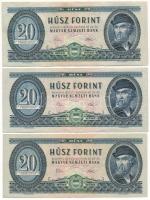 1975. 20Ft (3x) T:F közte szép papír Adamo F16