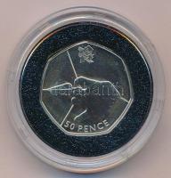 Nagy Britannia 2011. 50p Cu-Ni "2012 Nyári Olimpia, London - Íjászat" csavarozható kapszulában T:AU, pici patina Great Britain 2011. 50 Pence Cu-Ni "2012 Summer Olympics, London - Archery" in screwable capsule C:AU, small patina Krause KM#1167a