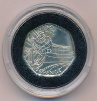 Nagy Britannia 2011. 50p Cu-Ni "2012 Nyári Olimpia, London - Kerékpározás" csavarozható kapszulában T:AU, pici patina Great Britain 2011. 50 Pence Cu-Ni "2012 Summer Olympics, London - Cycling" in screwable capsule C:AU, small patina Krause KM#1169a