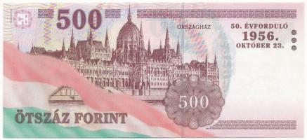 2006. 500Ft "A forradalom 50. évfordulója 1956. október 23.", "EC 6019090" T:UNC...