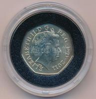 Nagy Britannia 2011. 50p Cu-Ni "2012 Nyári Olimpia, London - Labdarúgás" csavarozható kaps...
