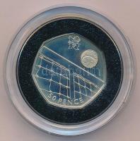 Nagy Britannia 2011. 50p Cu-Ni "2012 Nyári Olimpia, London - Tenisz" csavarozható kapszulában T:AU, pici patina Great Britain 2011. 50 Pence Cu-Ni "2012 Summer Olympics, London - Tennis" in screwable capsule C:AU, small patina Krause KM#1194a