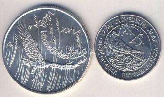 1988. 50Ft + 500Ft Ag "Világ vadvédelmi alap" pár T:BU