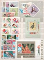 12 klf sport motívum sor a blokkokkal, 2 db A/4-es berakólap minden oldalán