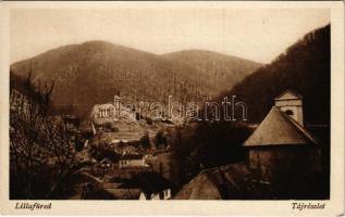 Lillafüred (Miskolc), táj részlet, háttérben a Palotaszálló (EK)