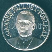 Vatikán "I. János Pál" Ag 10,6g emlékérem T:BU halvány k
