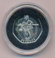 Nagy Britannia 2011. 50p Cu-Ni "2012 Nyári Olimpia, London - Atlétika" csavarozható kapszulában T:AU, pici patina Great Britain 2011. 50 Pence Cu-Ni "2012 Summer Olympics, London - Athletics" in screwable capsule C:AU, small patina Krause KM#1150a