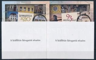 2020 Temafila 4 db-os emlékív garnitúra azonos sorszámmal