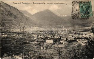 1907 Domodossola, Linea del Sempione Stazione internationale (pinholes)