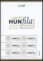 2017 Hunfila Budapest megszemélyesített belföldi kisív / personalised minisheet
