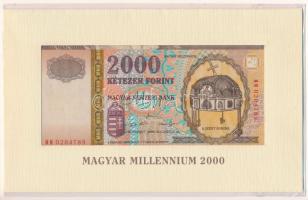 2000. 2000Ft "Millenium" "MM 0204789" eredeti díszcsomagolásban T:UNC Adamo F56A