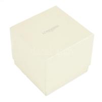 Longines óratartó dísztok és doboz, benne eredeti használati kiskönyvvel, 14x13x14 cm