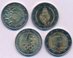 Görögország 2011. 2E bimetál "XIII. Speciális Olimpia" + Portugália 2016. 2E bimetál "Portugál olimpiai csapat - Rio 2016" + 2021. 2E bimetál "Tokiói Olimpiai Játékok" + Luxemburg 2023. 2E bimetál "Henrik nagyherceg a Nemzetközi Olimpiai Bizottság tagja 25. éve" mindegyik érme kapszulában T:AU Greece 2011. 2 Euro bimetallic "XIIIth Special Olympics" + Portugal 2016. 2 Euro bimetallic "Portuguese Olympic Team for Rio 2016" + 2021. 2 Euro bimetallic "Tokyo Olympic Games" + Luxemburg 2023. 2 Euro bimetallic "25th Anniversary of the admission of Grand Duke Henri as a member of the International Olympic Committee" all coin in capsule C:AU Krause KM#188, KM#239, KM#867, KM#922