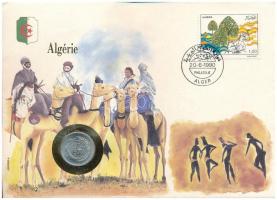 Algéria 1977. 5c Al "FAO" felbélyegzett borítékban, bélyegzéssel, német nyelvű leírással T:UNC Algeria 1977. 5 Centimes Al "FAO" in envelope with stamp and cancellation, with German description C:UNC