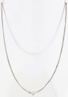 Ezüst (Ag) nyaklánc, jelzett, 6g