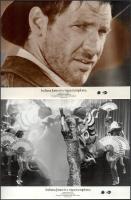 cca 1989 előtt készült, ,,Indiana Jones és a végzet temploma" című amerikai film jelenetei és szereplői, 5 db vintage produkciós filmfotó (vitrinfotó, lobbyfotó) ezüst zselatinos fotópapíron, a használatból eredő (esetleges) kisebb hibákkal, barnulással, 18x24 cm