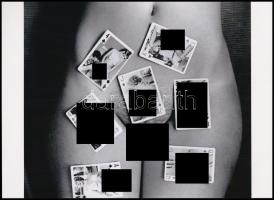 cca 1959 ,,A pókerjátszma győztesének jutalma", szolidan erotikus felvétel, 1 db modern nagyítás, jelzés nélkül, 15x21 cm