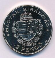 2019. "75 éves a forint - Bethlen Gábor 2000Ft, Mátyás 100 pengő" Ni emlékérem, dimenziós ...