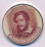2019. "75 éves a forint - Kossuth Lajos 100Ft-on és 20 pengőn" Ni emlékérem, dimenziós hátlappal, tanúsítvánnyal T:UNC