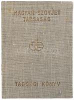 1951 Magyar-Szovjet Társaság tagsági könyv.