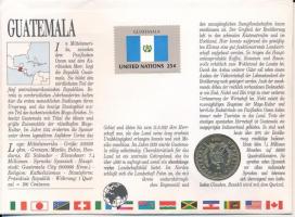 Guatemala 1988. 25c felbélyegzett borítékban, ENSZ bélyegzéssel T:UNC Guatemala 1988. 25 Centavos in...