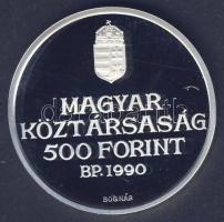 1990. 500Ft Ag "Kölcsey Ferenc" T:PP Csak 5000db!