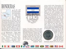 Honduras 1980. 10c Cu-Ni felbélyegzett borítékban első napi bélyegzős ENSZ bélyegzéssel T:UNC Guatem...