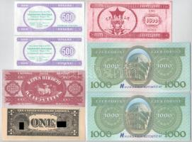 1995. "Hungária Biztosító" reklámanyag az 1000Ft-os mintájára (2x) + DN "Caligula Nig...