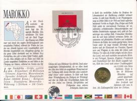 Marokkó 1974. 10s felbélyegzett borítékban, első napi bélyegzős ENSZ bélyegzéssel, német nyelvű leír...