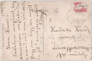 1918 Breznóbánya, Brezno nad Hronom; látkép, híd, vasút. Fogyasztási szövetkezet kiadása / general v...