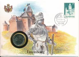 Luxemburg 1980. 10Fr felbélyegzett borítékban, ENSZ bélyegzéssel, német nyelvű leírással T:UNC Luxem...