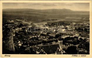Sümeg, látkép a várból. Sarlai Jenő kiadása (EK)