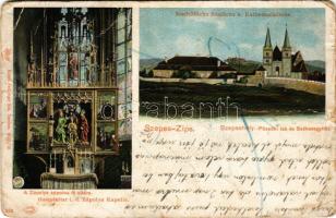 1912 Szepeshely, Spisská Kapitula; Püspöki lak, Székesegyház, Zápolya kápolna fő oltára, belső. Feitzinger Ede kiadása 1902/12. No. 556. / episcopal residence, cathedral, chapel, altar (r)